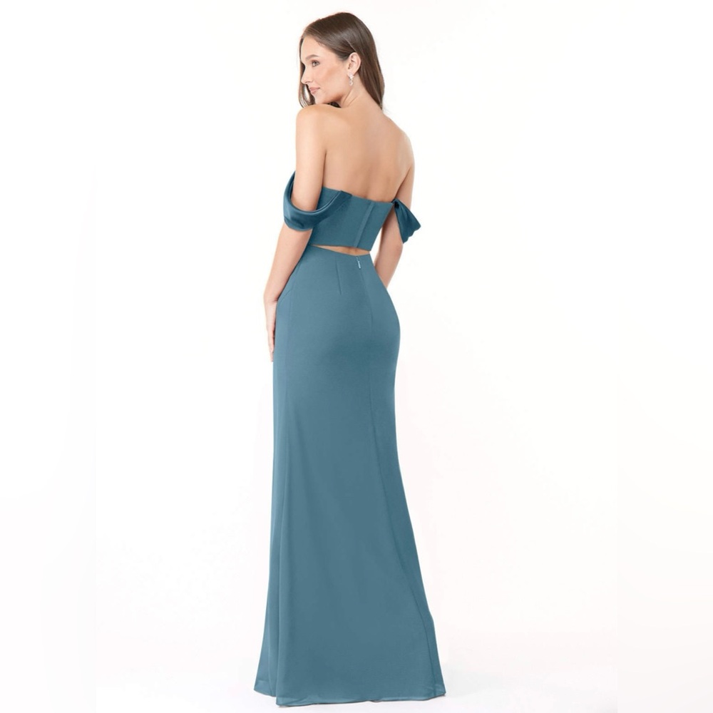 Azazie Lynnie Bermuda Blue - Picture 4 of 8